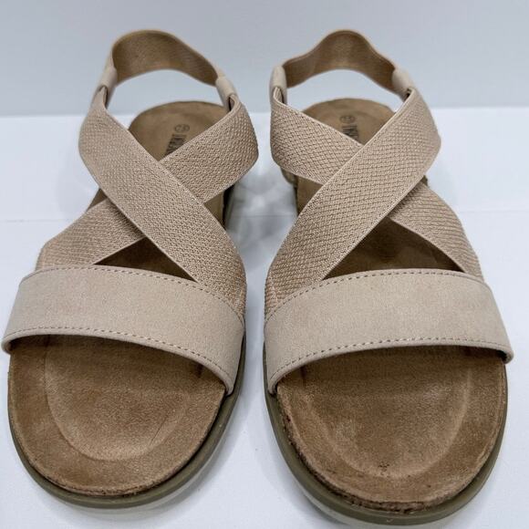 Dream Pairs Women's Nude Comfortable Low Wedge Sandals / Size-7.5 - Picture 8 of 8